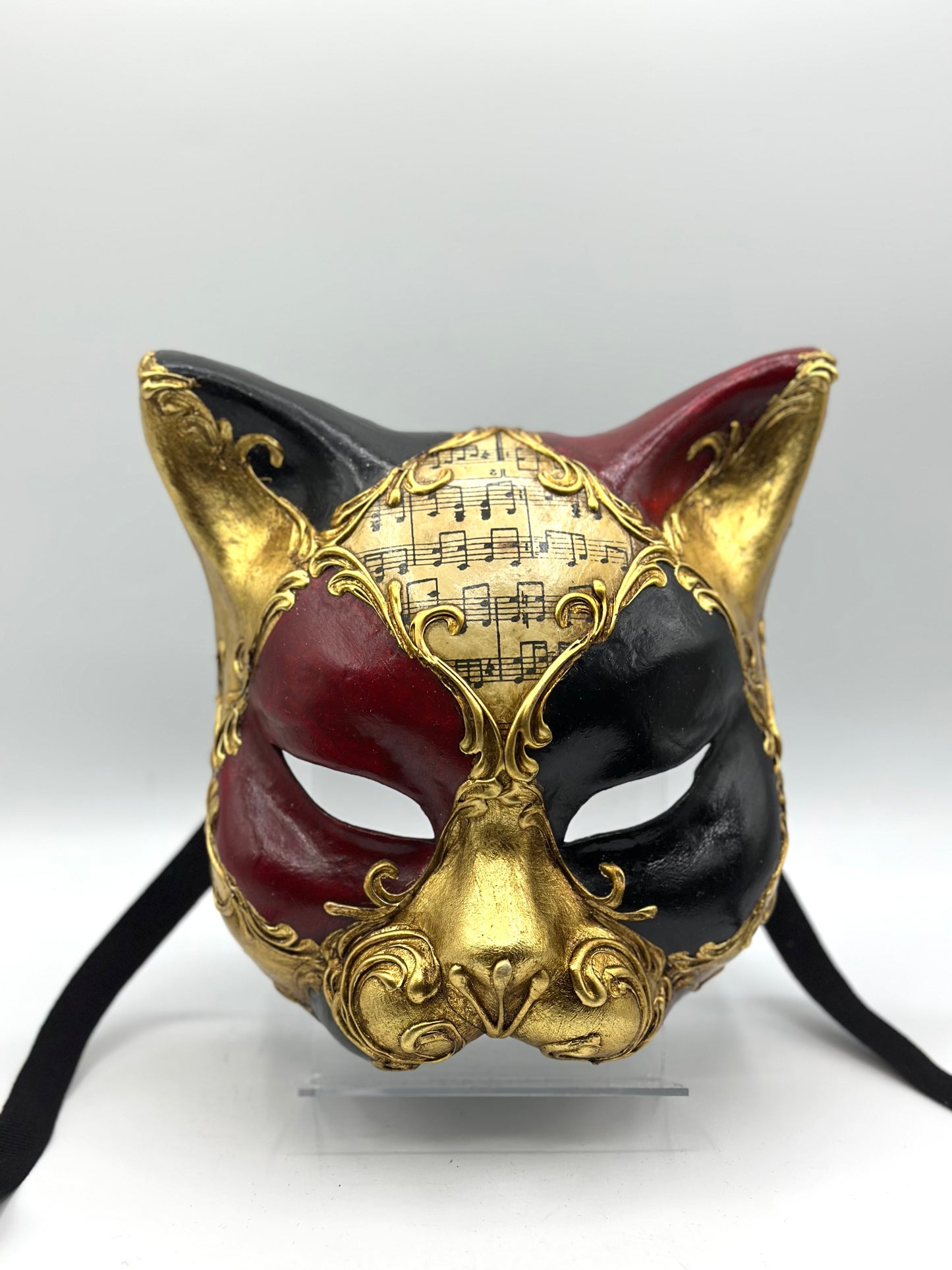 Venetian mask of a Cat - Masquerade mask cat