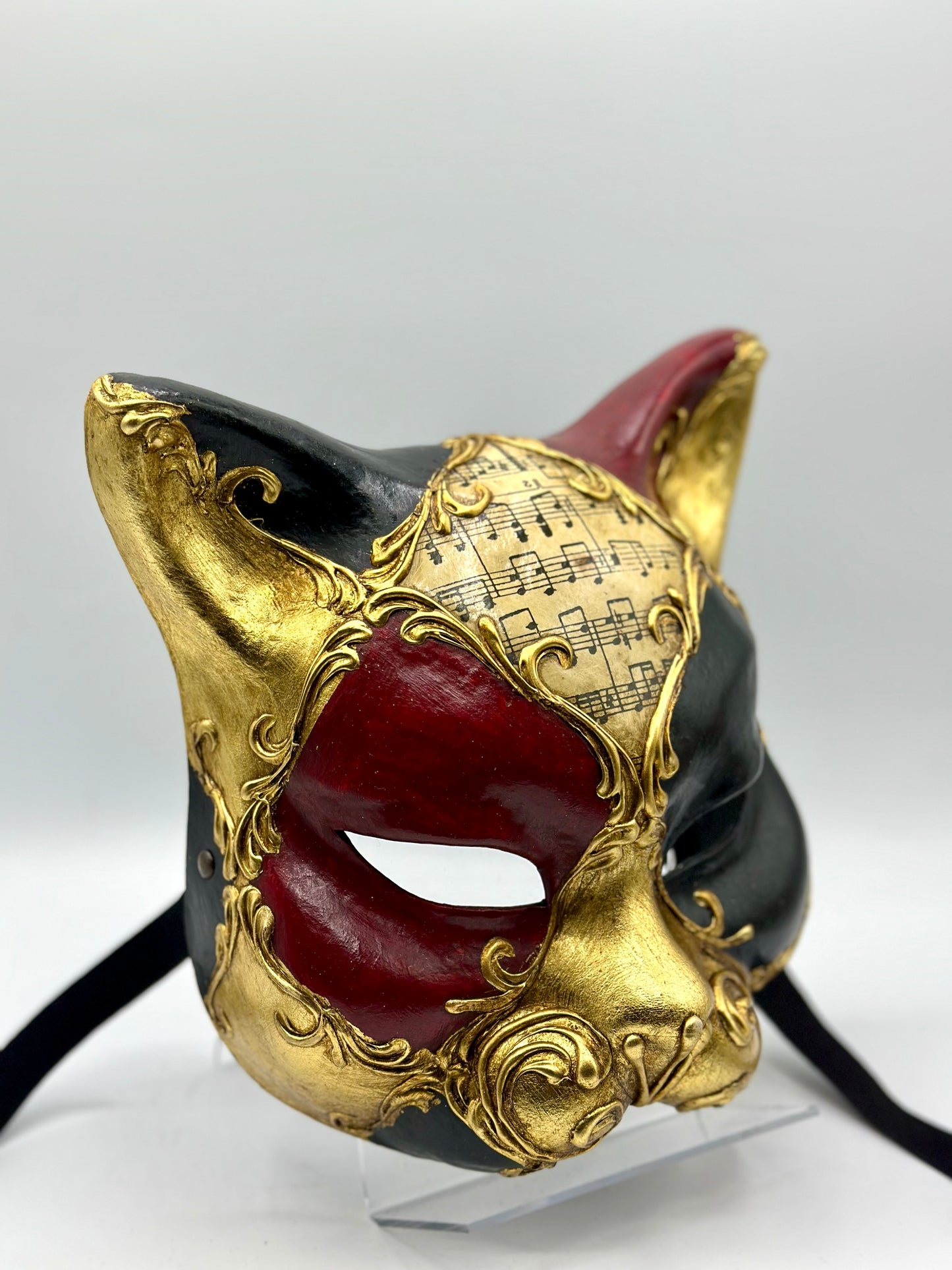 Venetian mask of a Cat - Masquerade mask cat