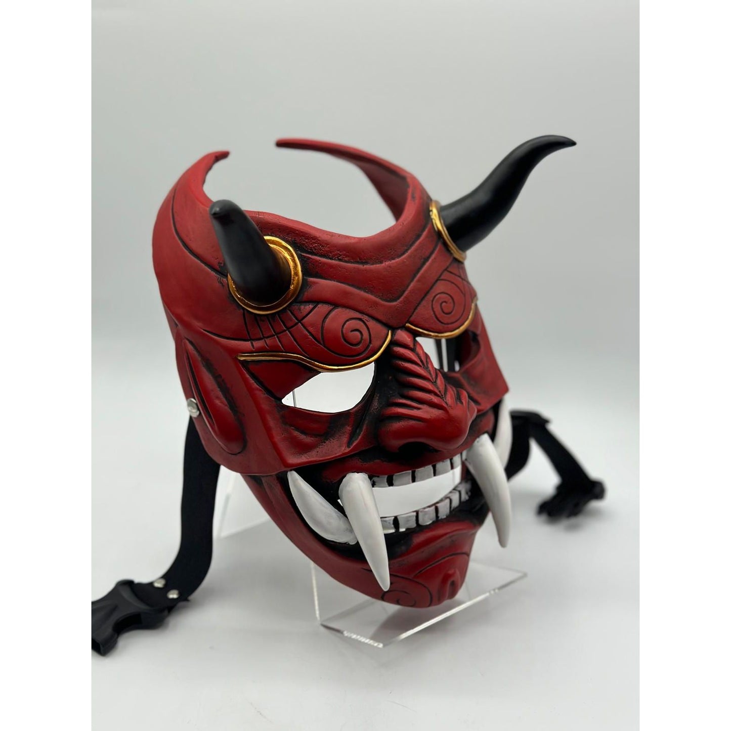 Japans masker rood - Japans Oni masker - Japanse Samurai Masker rood - Japans masker samoerai - Japanse draak masker.