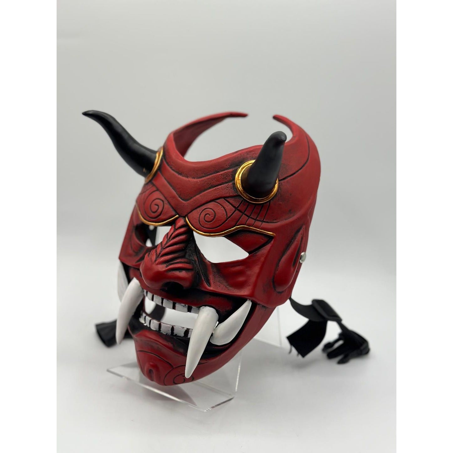 Japans masker rood - Japans Oni masker - Japanse Samurai Masker rood - Japans masker samoerai - Japanse draak masker.