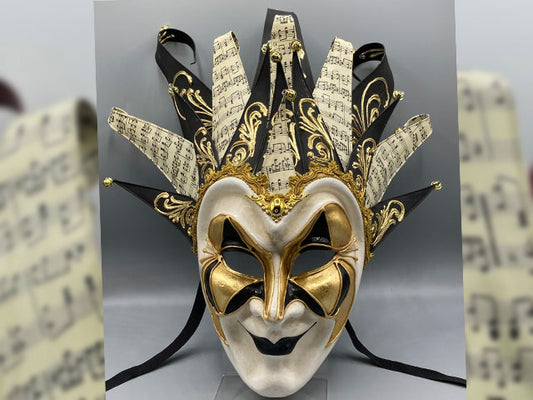 Masque de bal vénitien en dentelle dorée pour femme – MaskshopVenice.com